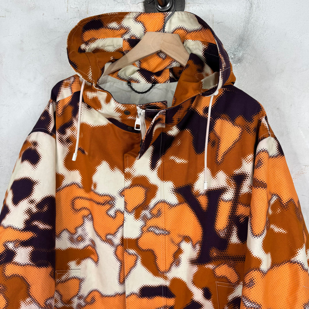 Louis Vuitton Orange Map Camo Jacket