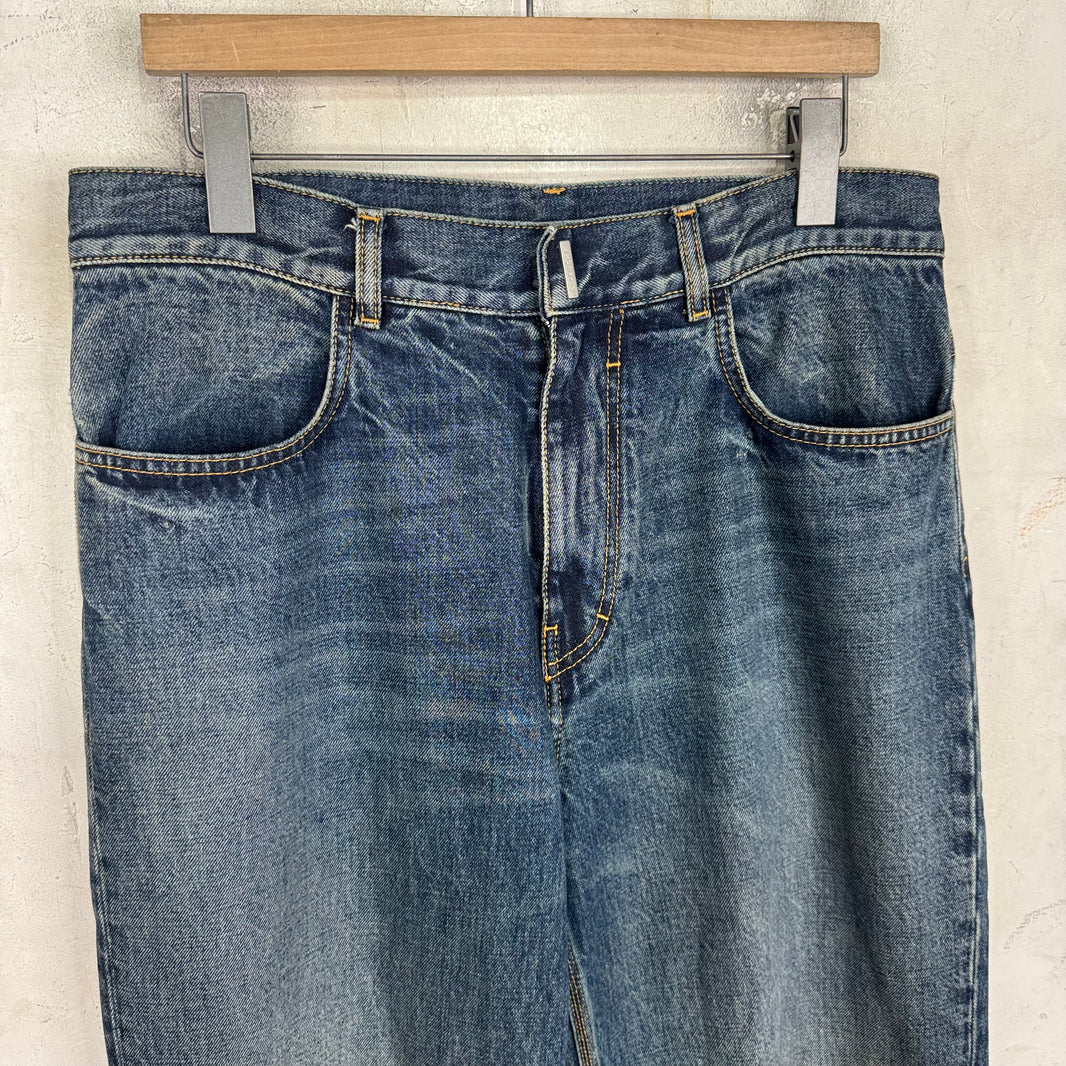 Givenchy Sample Medium Wash Straight Leg Jeans