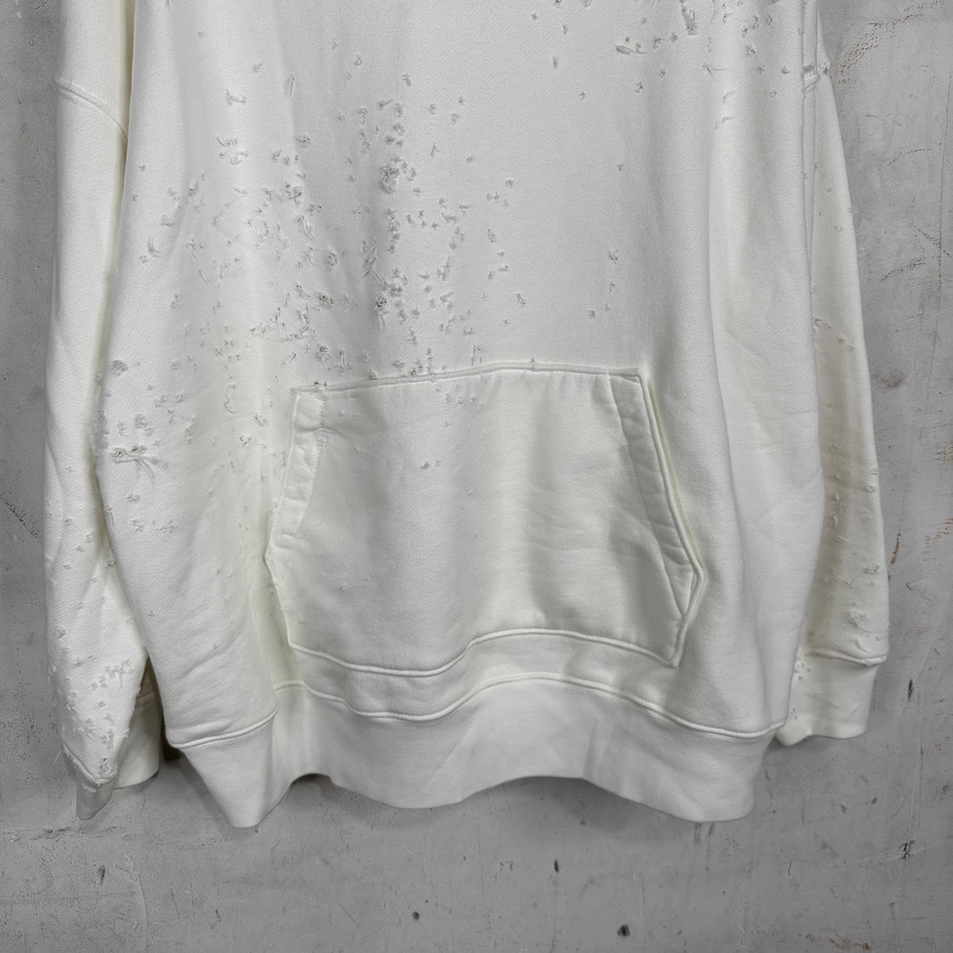 Amiri White Shotgun Hoodie