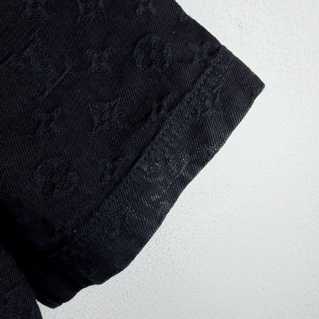 Louis Vuitton Black Monogram Baseball Jersey