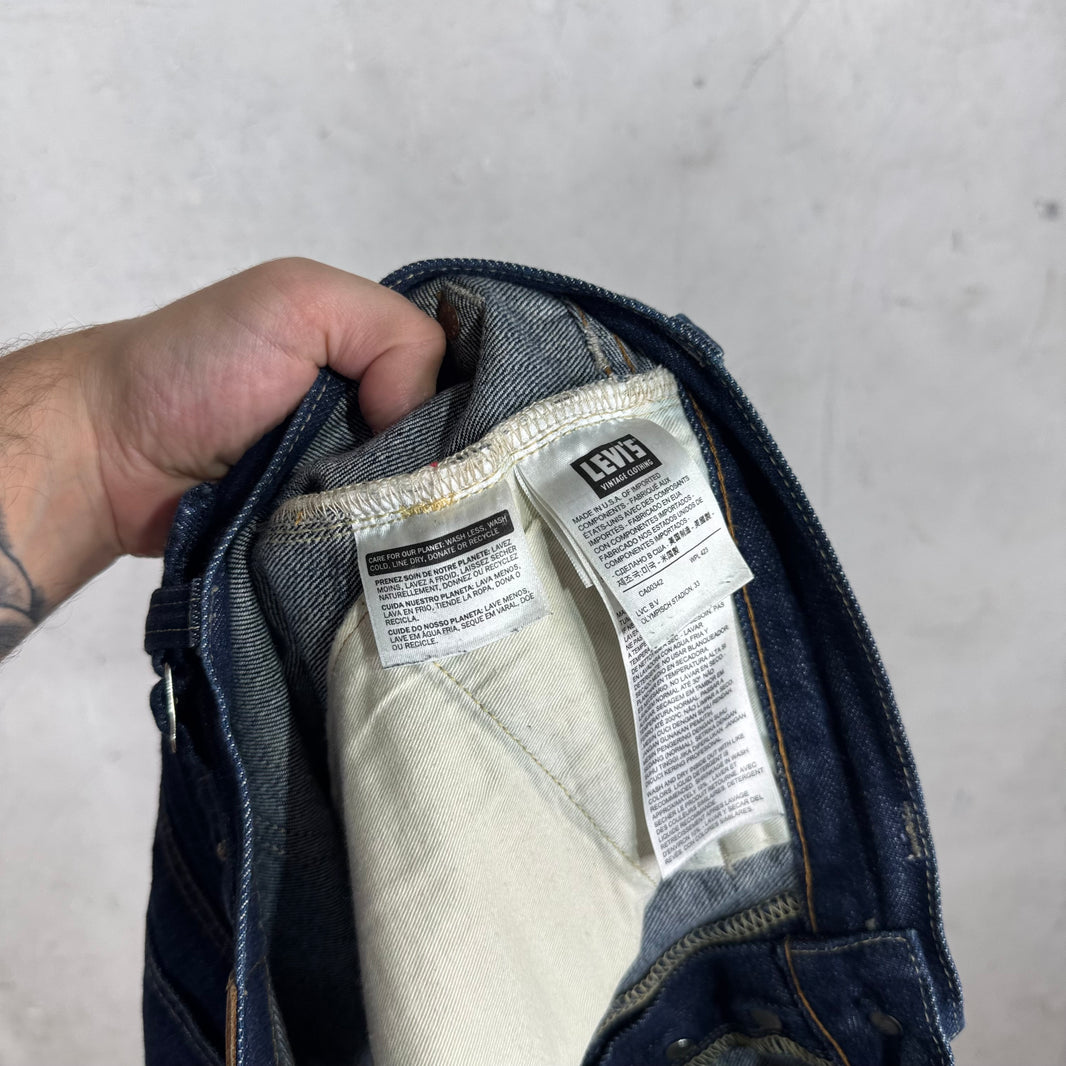 Levis Darkwash Selevedge 501 Jeans