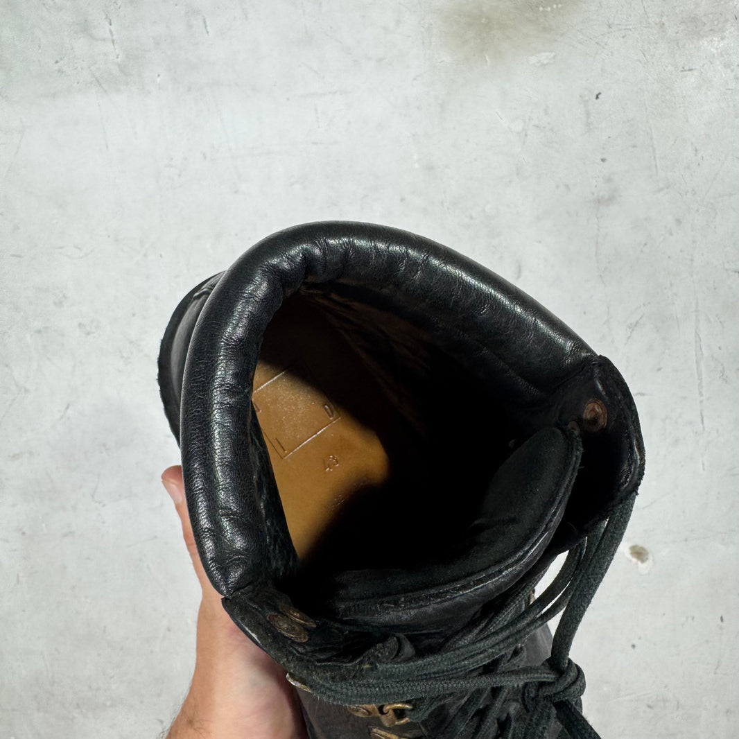 Guidi Black Leather Hiking Boots