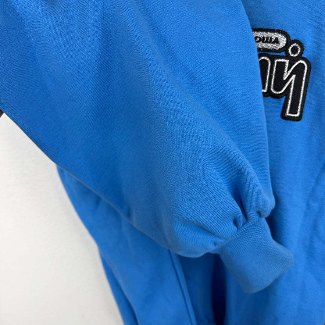 Gosha Rubchinskiy Blue Logo Crewneck