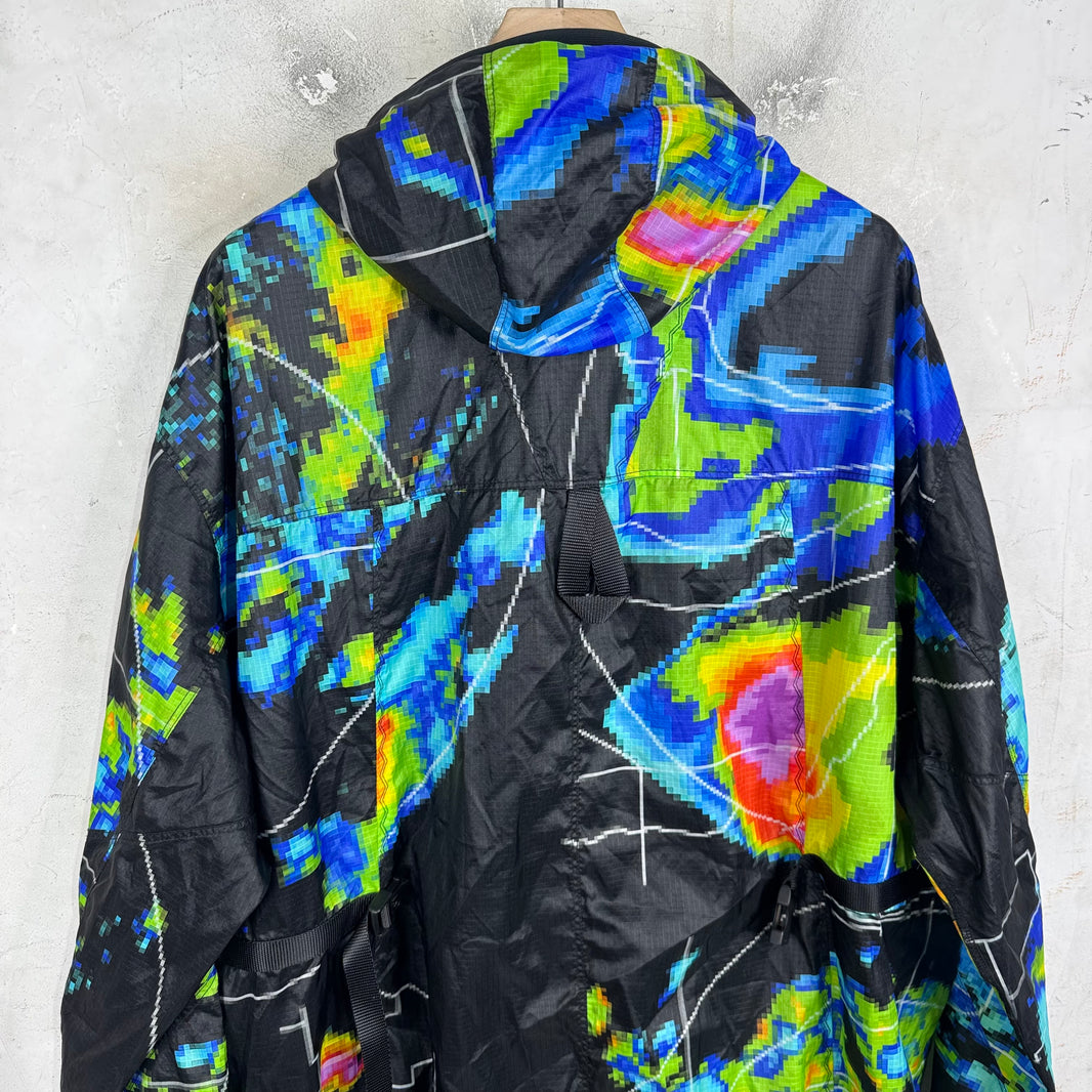 Prada Nylon Radar Long Parka Jacket