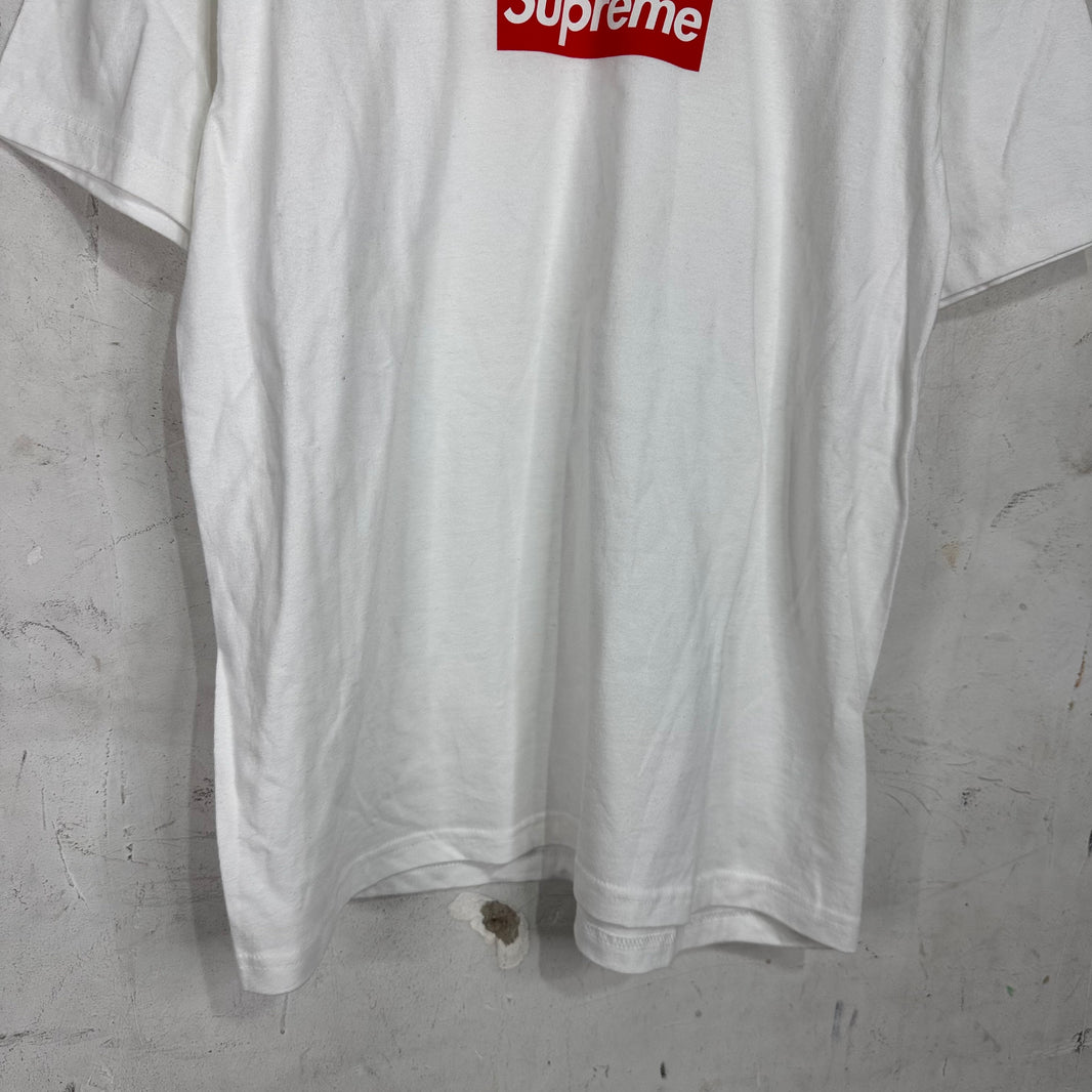 Supreme White/Red Box Logo T-Shirt