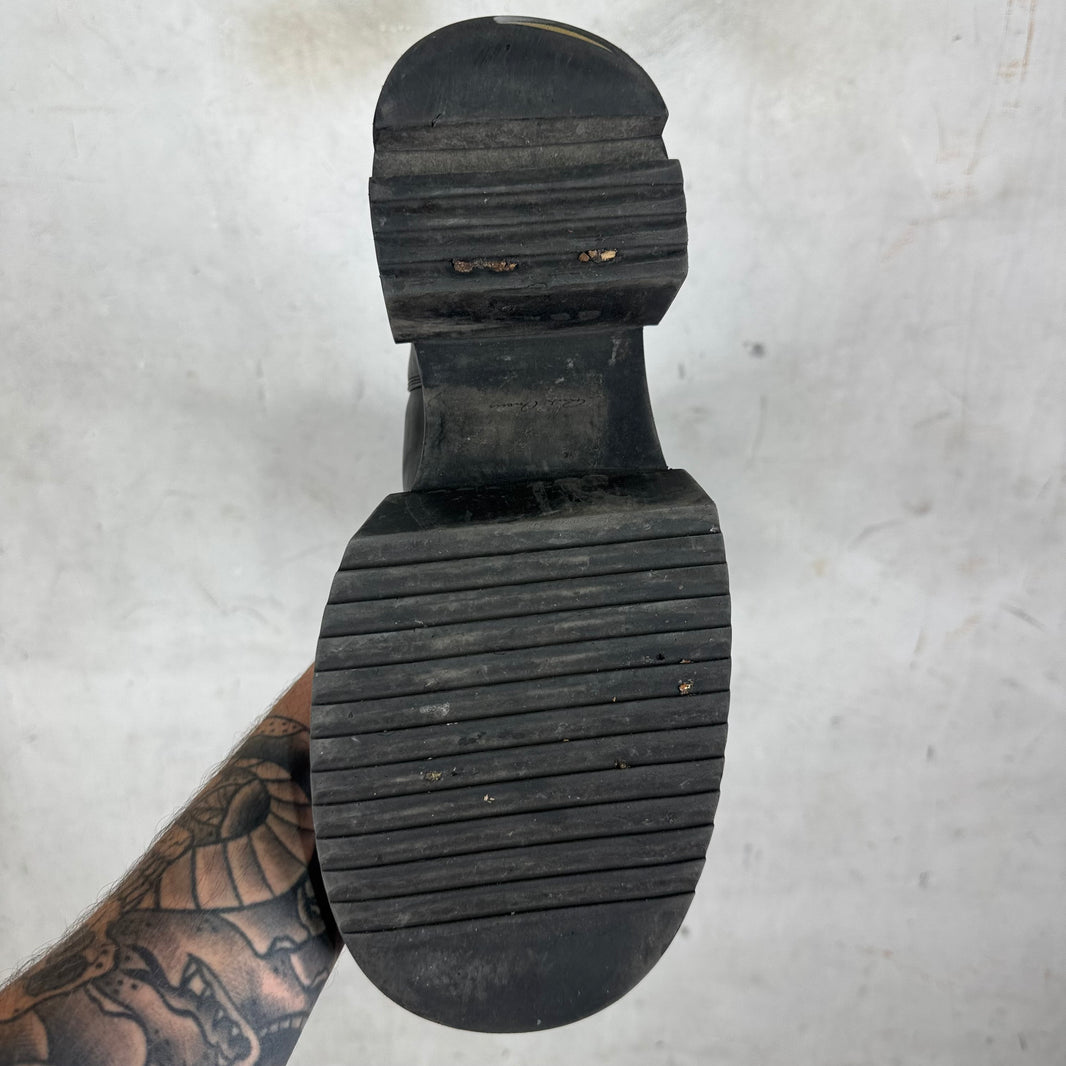 Rick Owens Mid Top Leather Bogun Boots