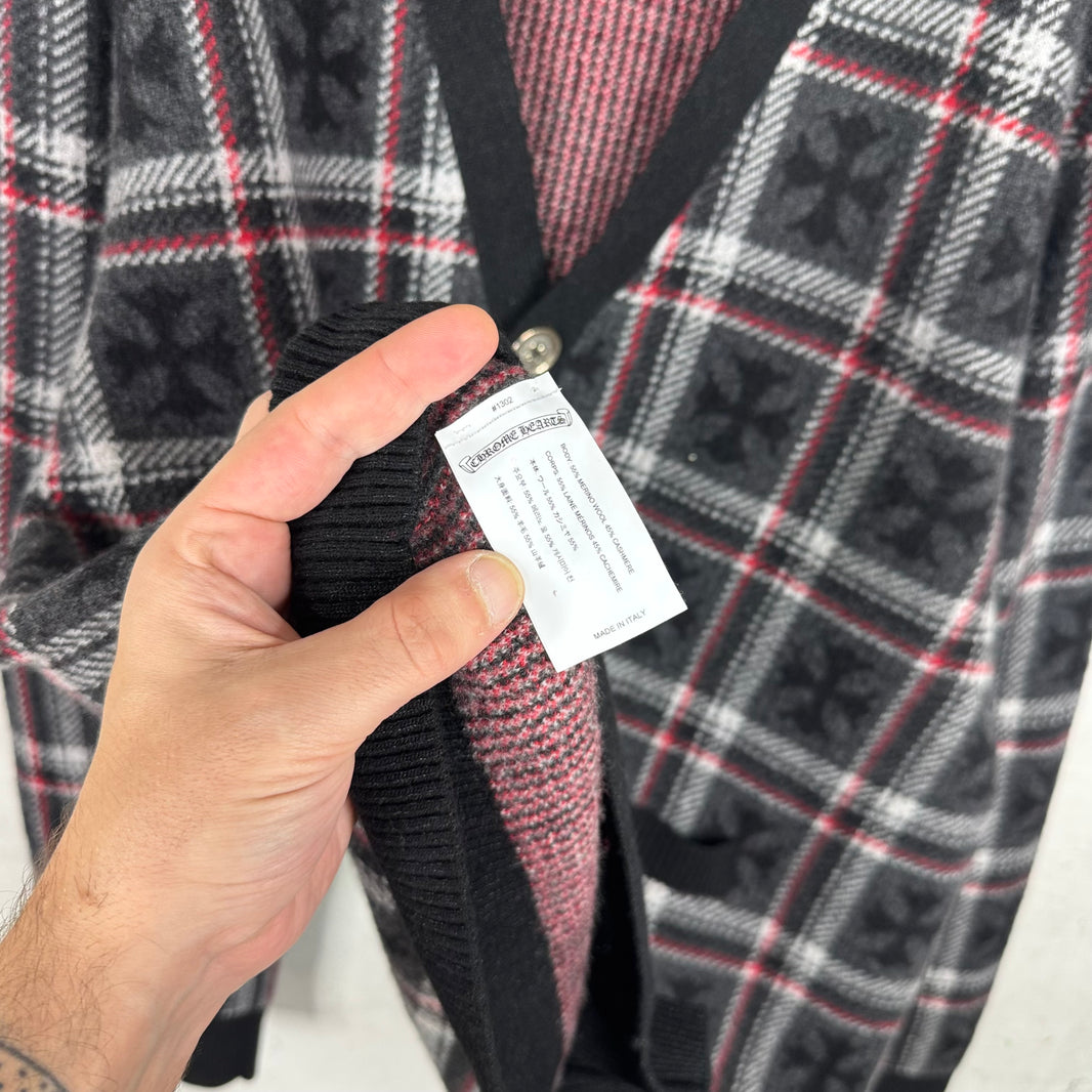 Chrome Hearts Motif Cross Wool Cardigan