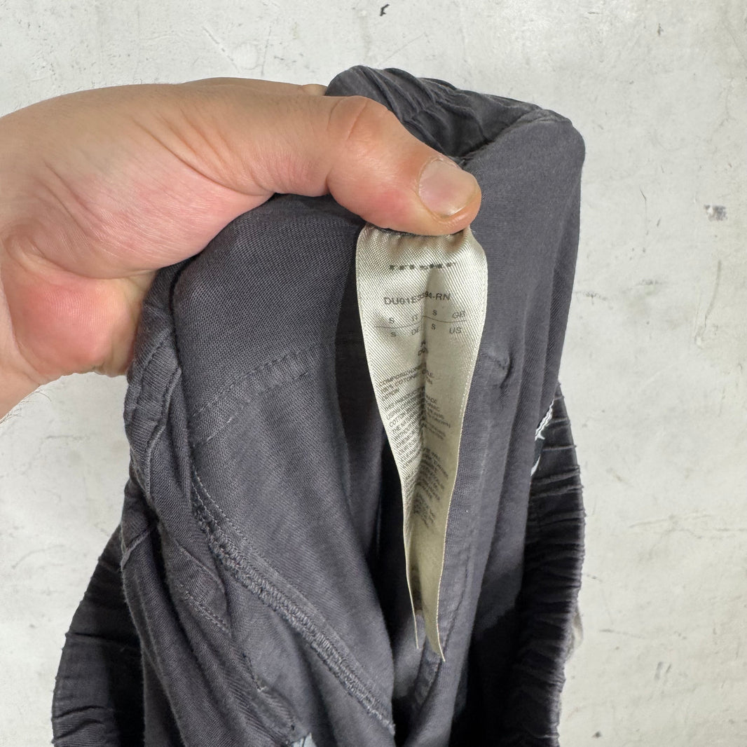 DRKSHDW Grey Smoked Wide Legged Creatch Sweatpants