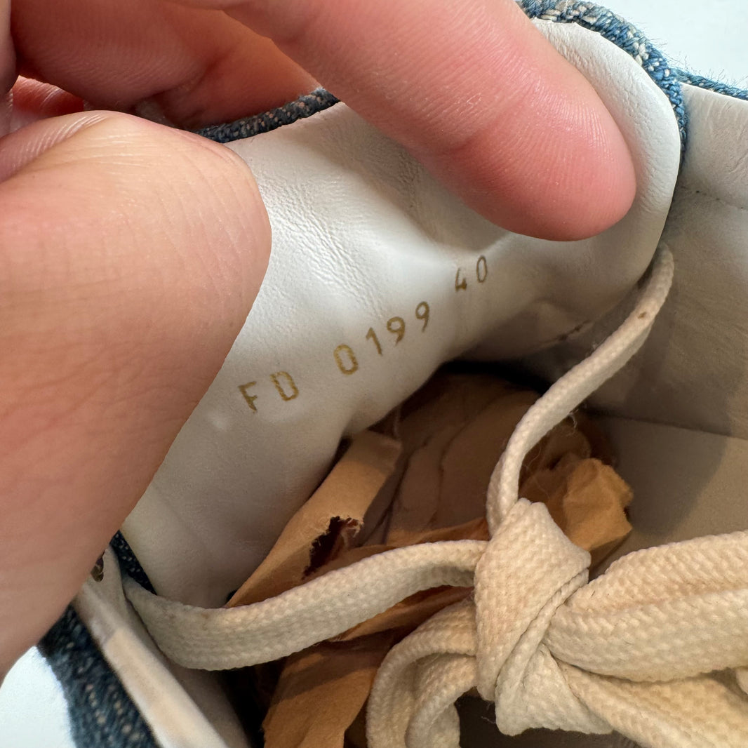 Louis Vuitton Blue Denim Monogram Sneakers