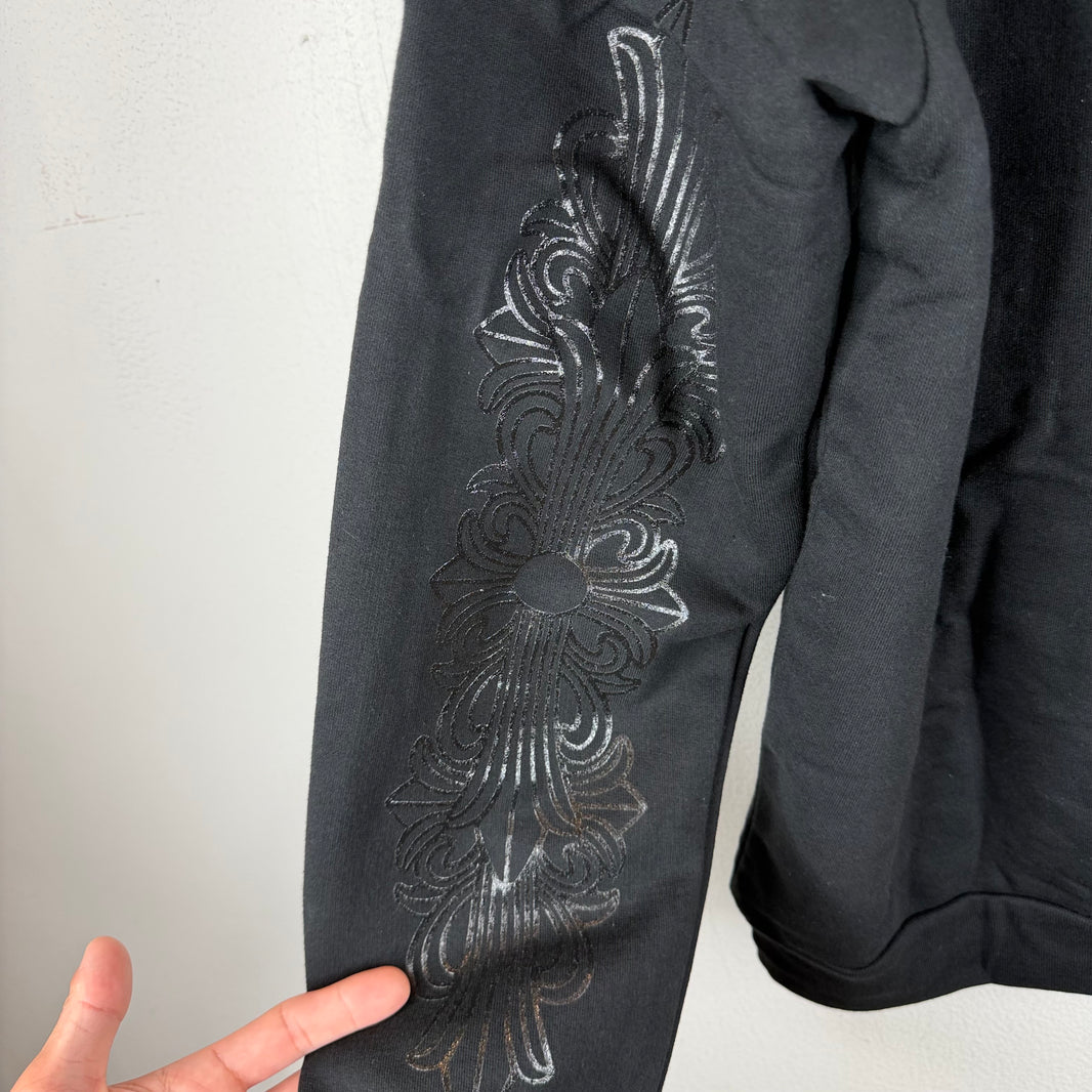 Chrome Hearts Black Tonal Horseshoe Hoodie