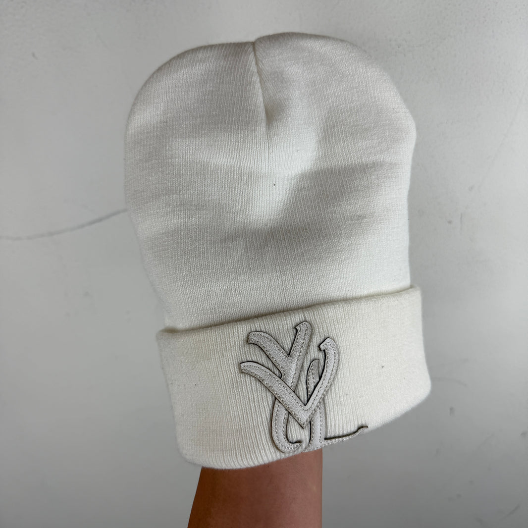 YVL Friends & Family Leather Patch Beanie