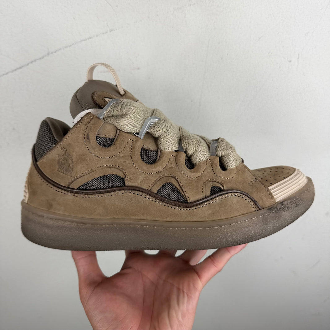 Lanvin Beige Curb Sneakers