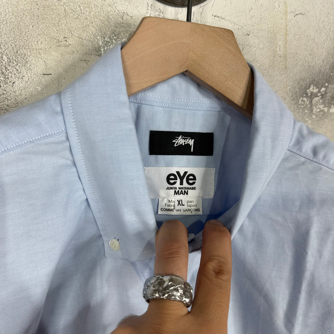 Stussy x Junya Blue Logos Buttoned Shirt