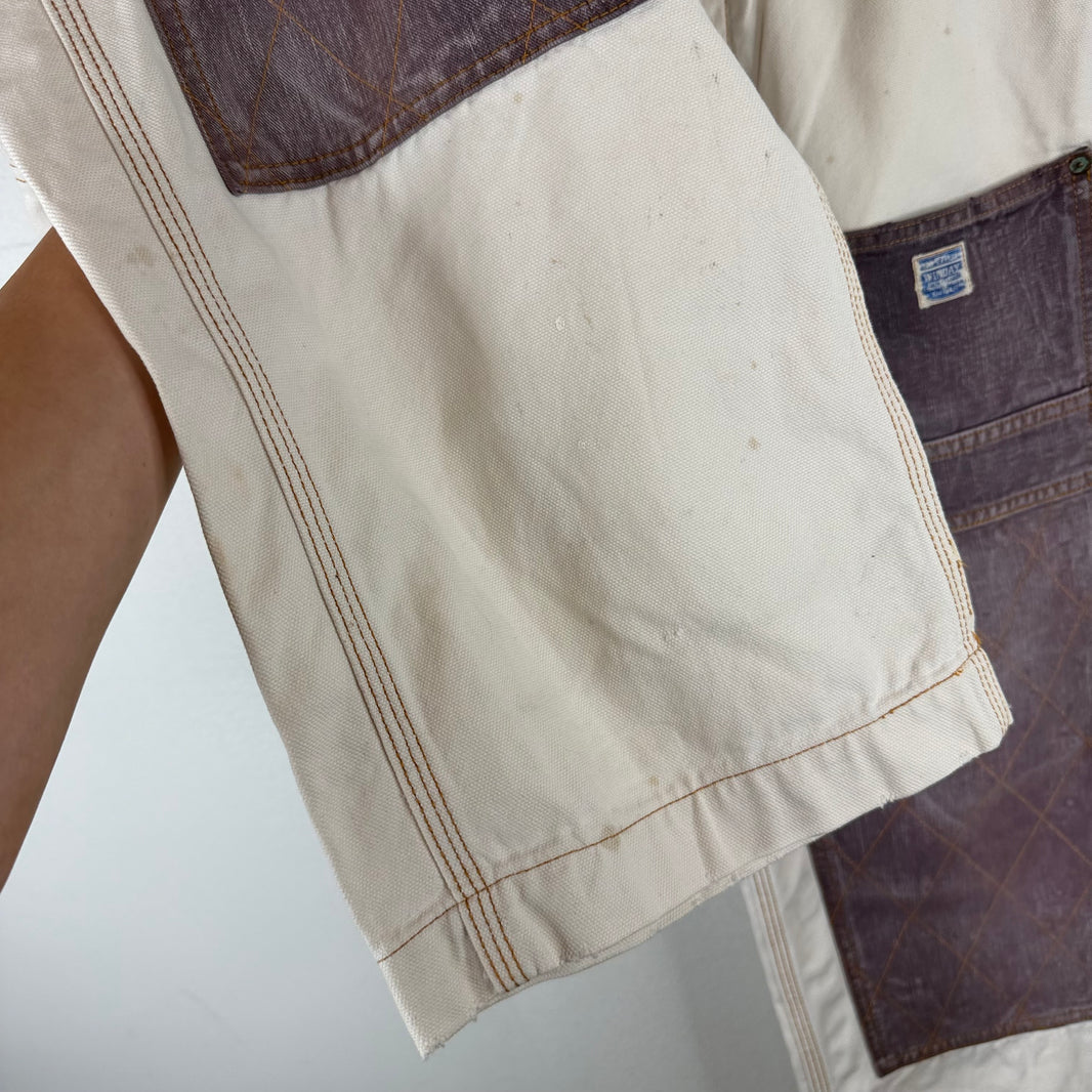 Kapital White Double Knee Carpenter Pants