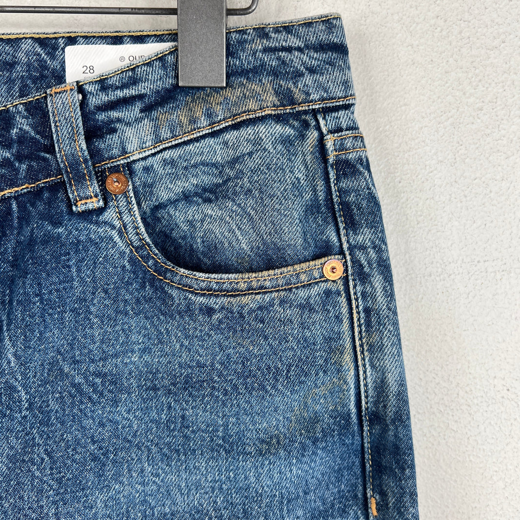 Our Legacy Treble Cut Wide Leg Denim Jeans