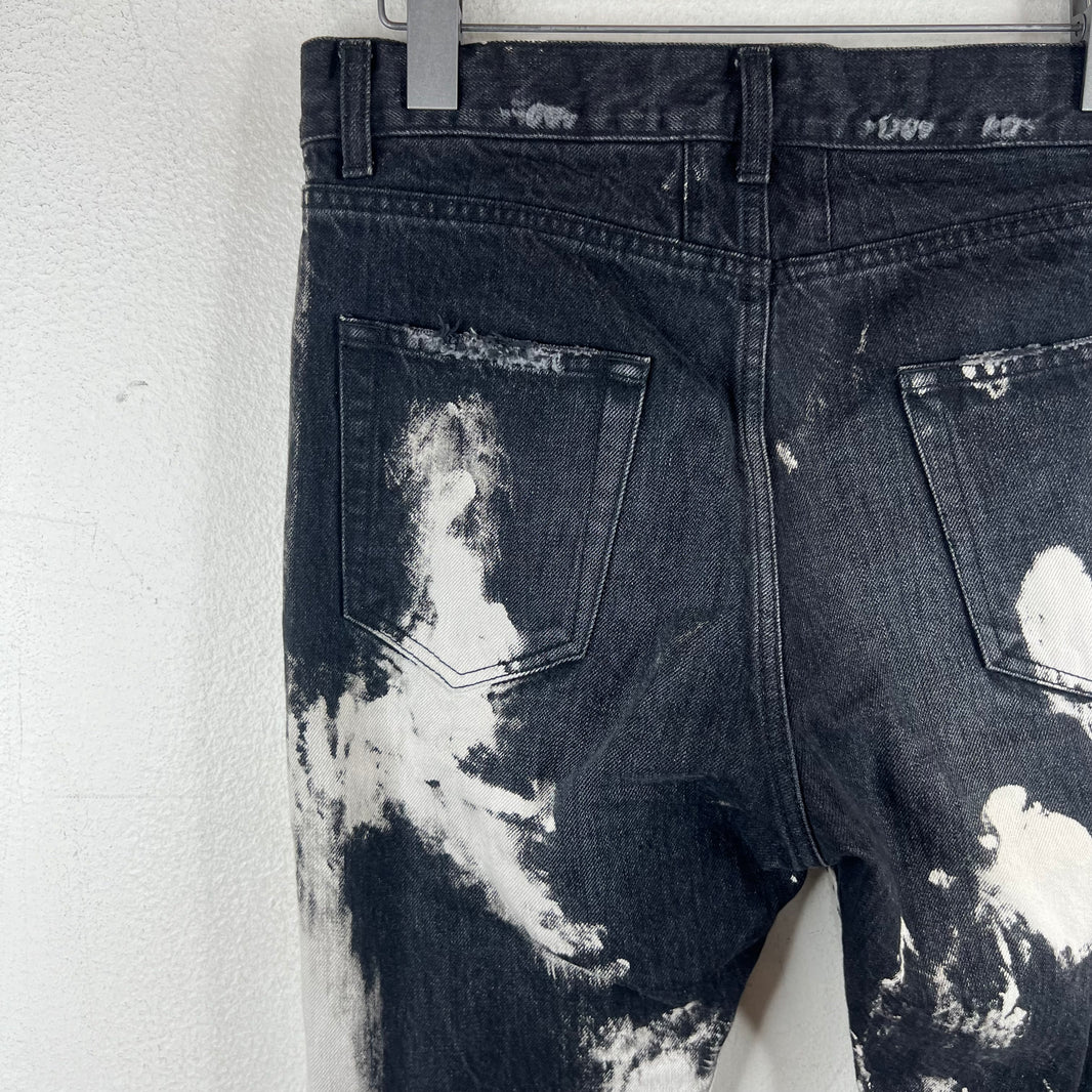 Saint Laurent D13 Bleach Crash Jeans