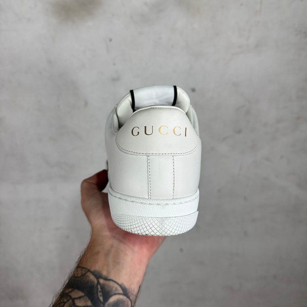 Gucci White Monogram Screener Sneakers