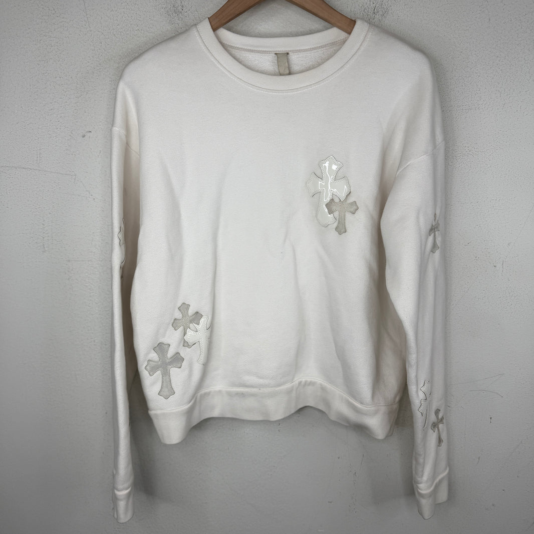 Chrome Hearts White 22 Patch Sweater