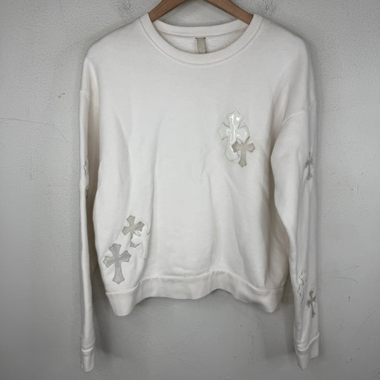 Chrome Hearts White 22 Patch Sweater