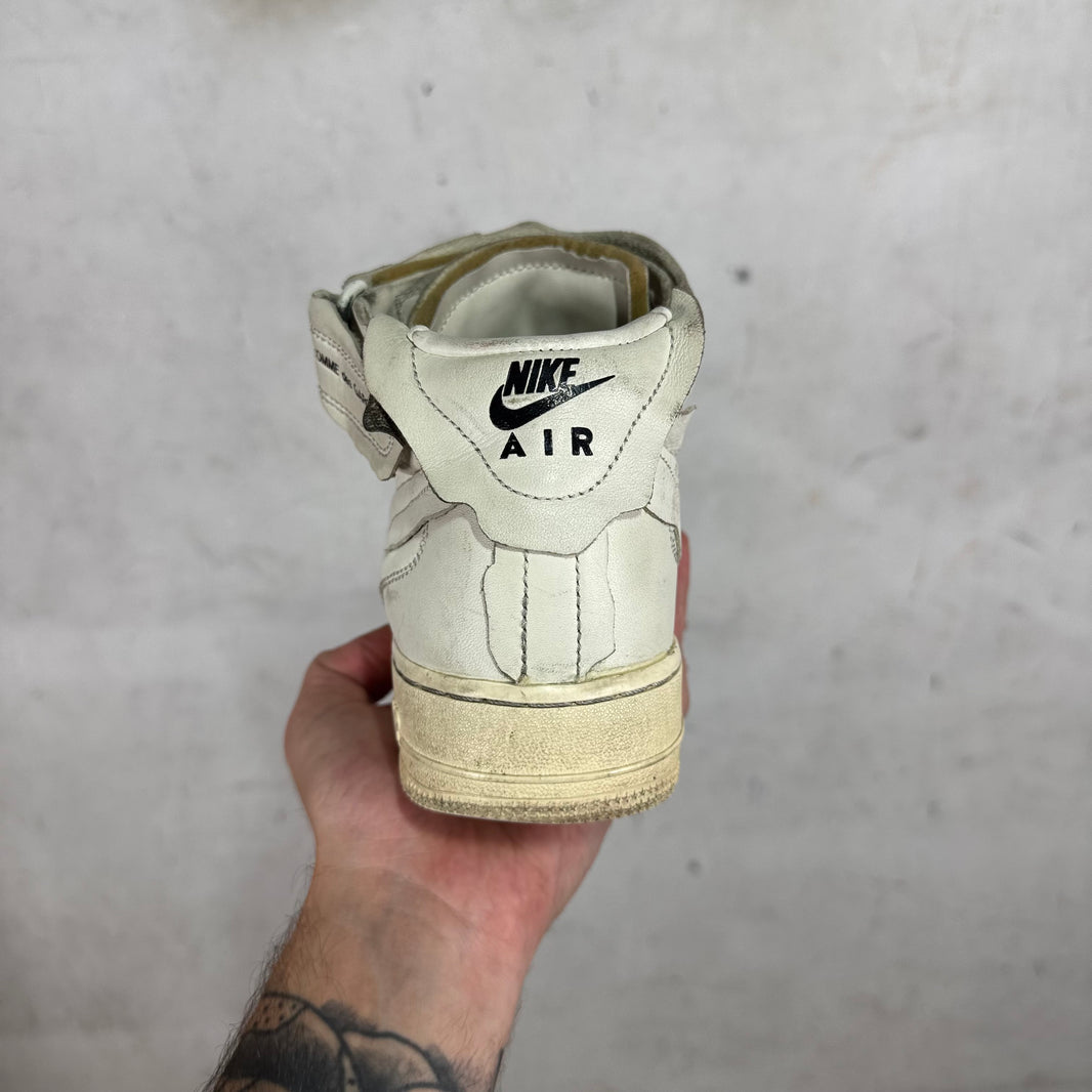Nike x CDG White Leather AF1's