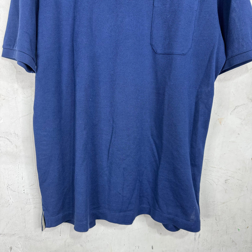 Gucci Navy Embroidered Collar Polo