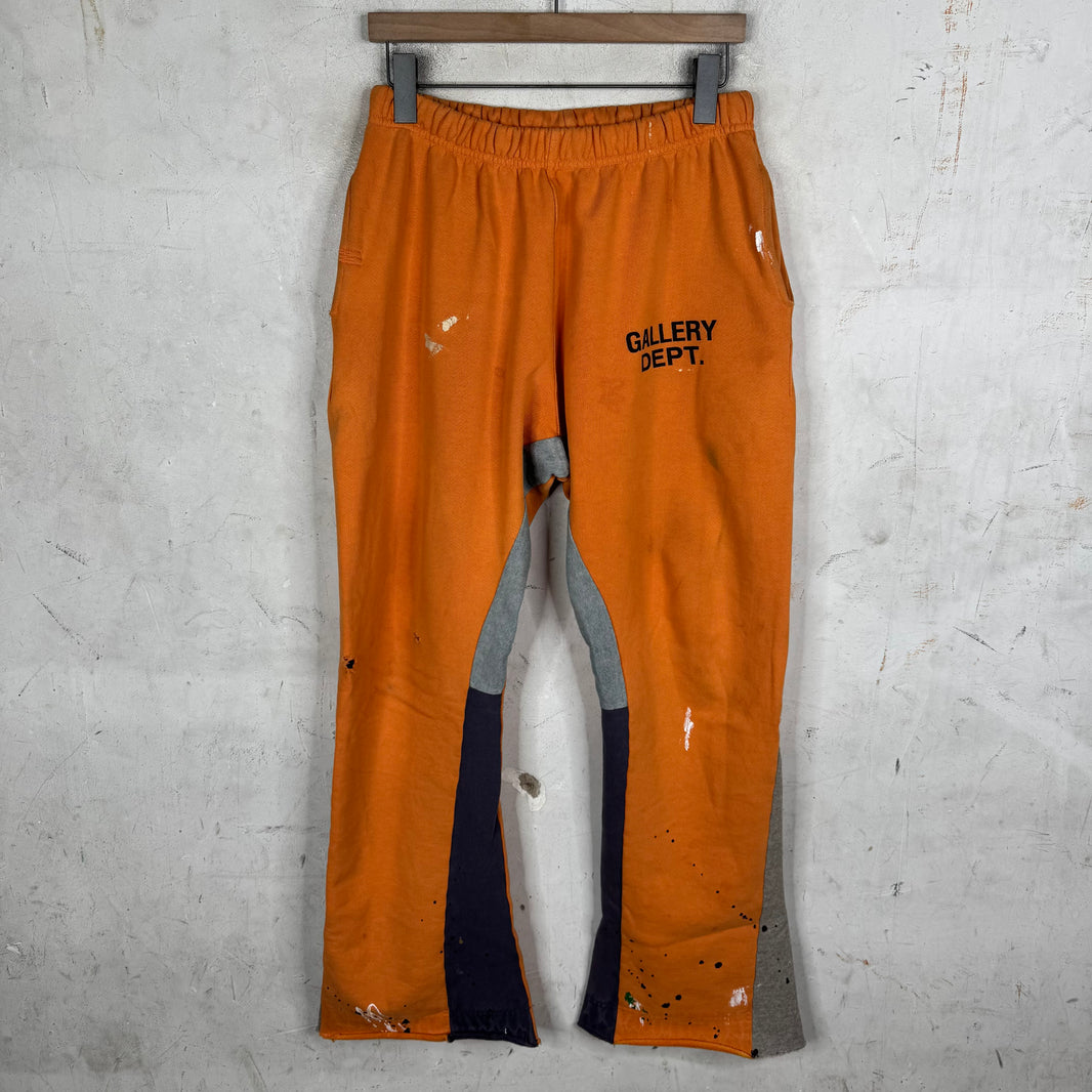 Gallery Dept. Flared Painter Orange Sweatpants