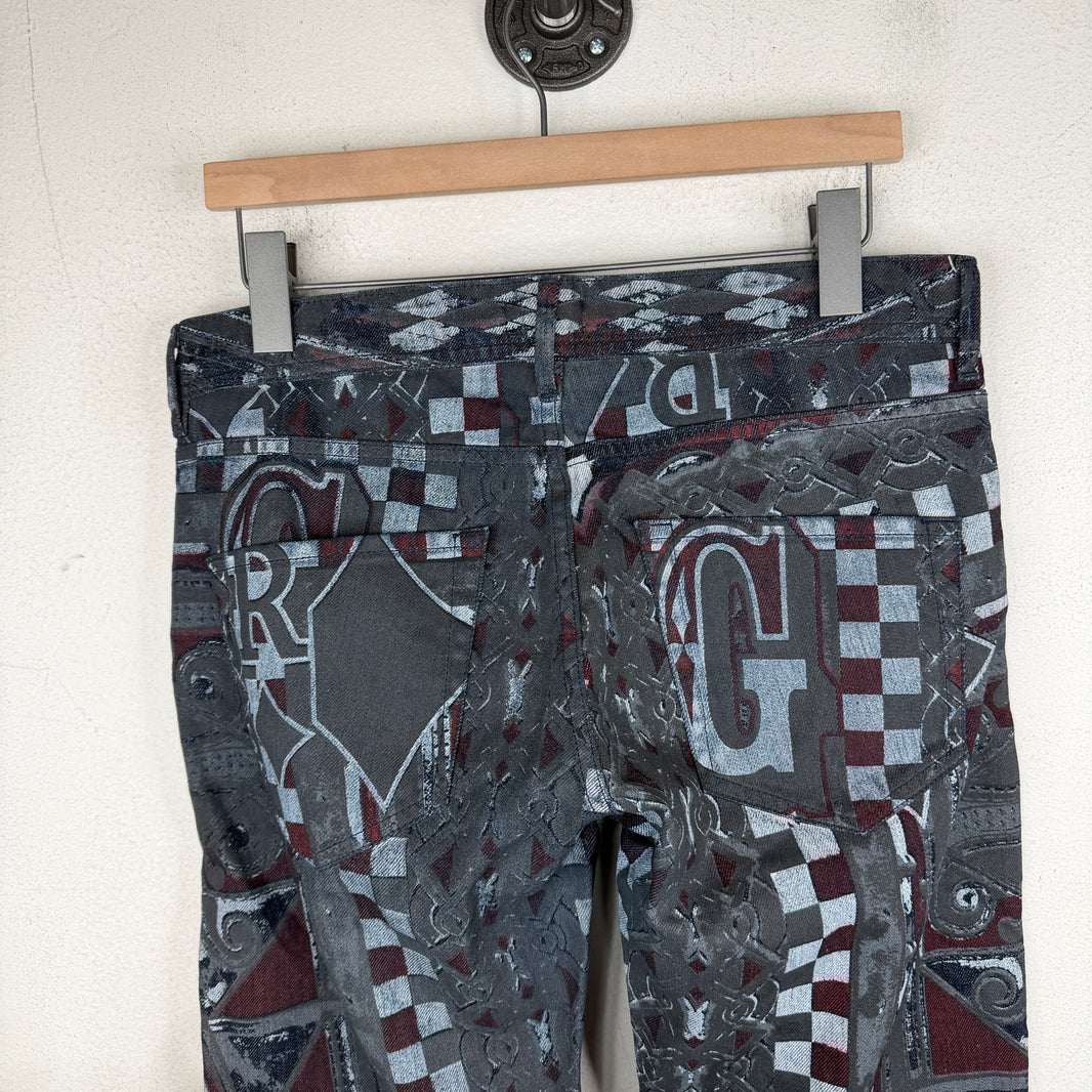 JPG For OVS All Over Print Denim Jeans