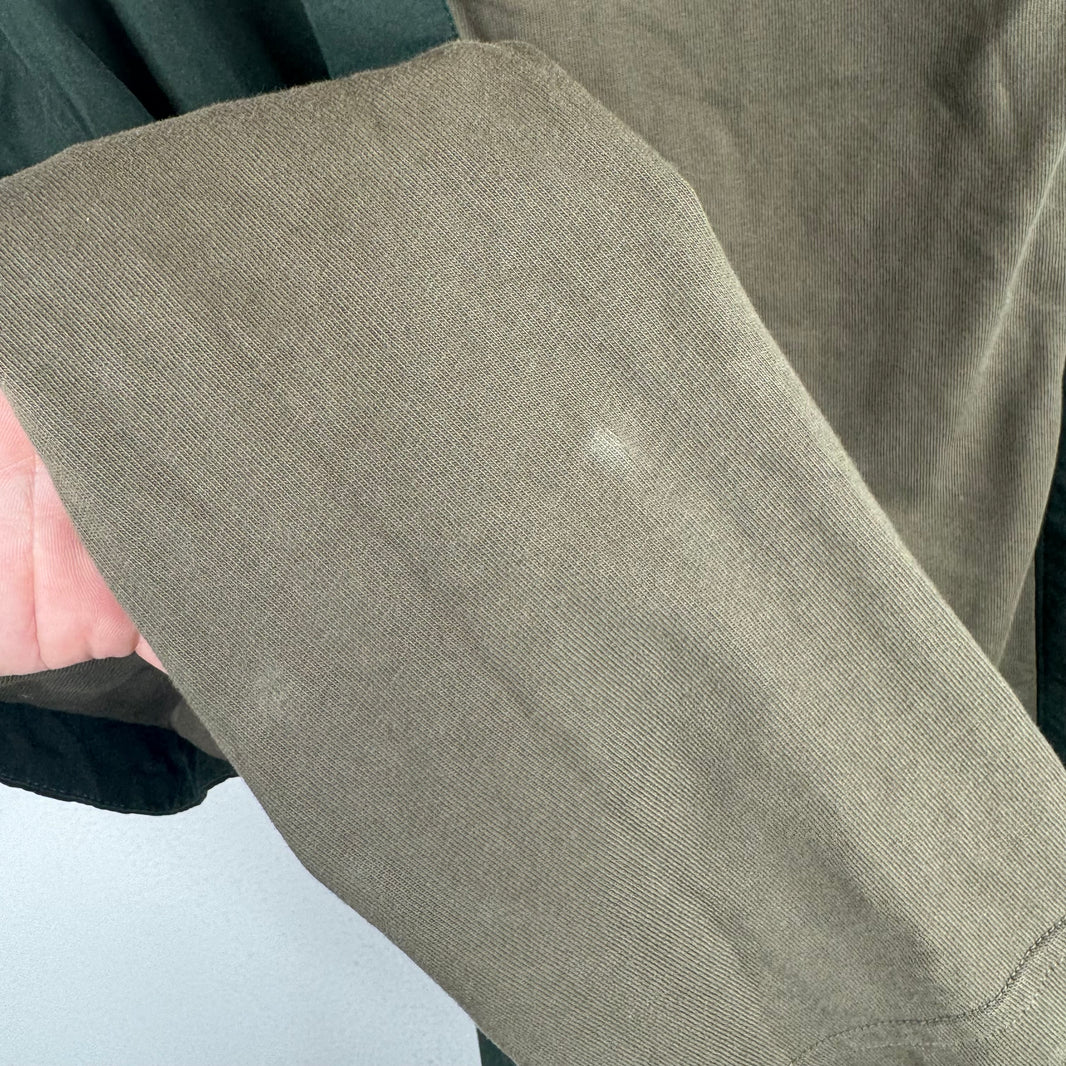 Balenciaga Olive Trompe Collar Shirt