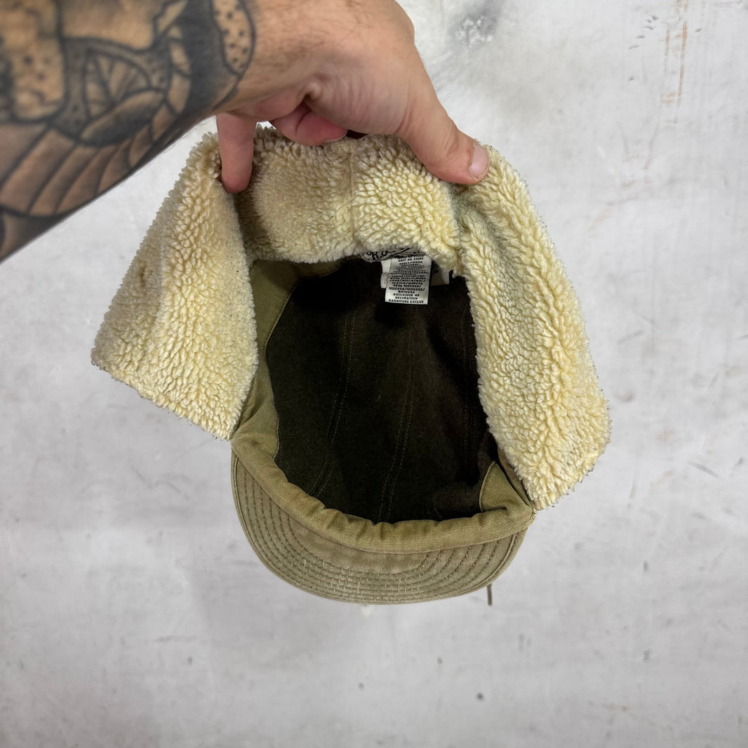 Ralph Lauren Rugby Canvas Fleece Lined Trapper Hat