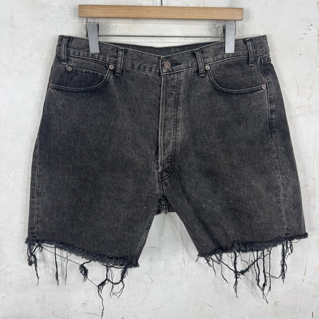Celine Charcoal Wash Denim Shorts