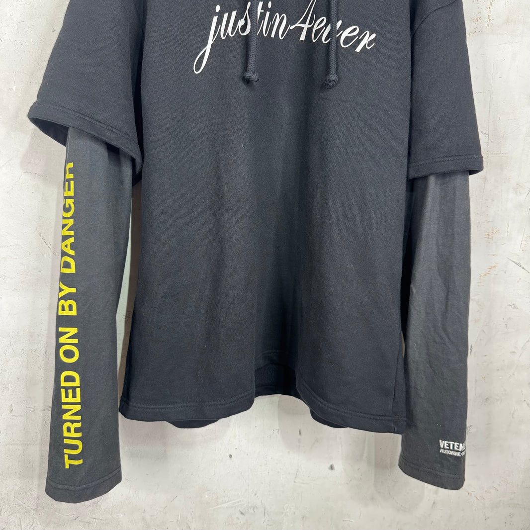 Vetements Justin4Ever Layered Hoodie
