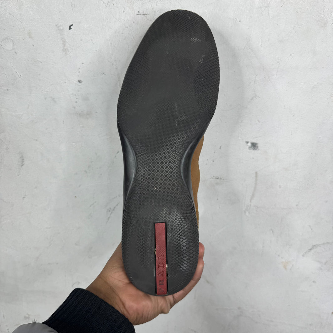 Prada Brown Chelsea Boots
