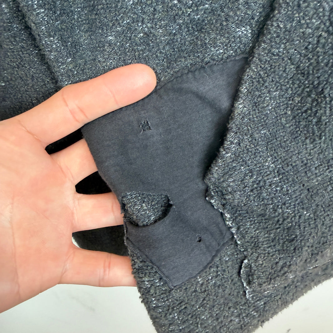Greg Lauren Inside Out Grey Hoodie