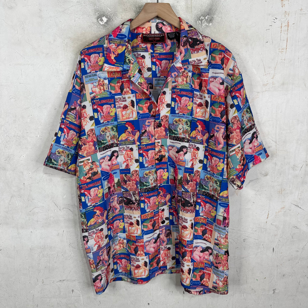 Vintage Adult Magazine Button Up