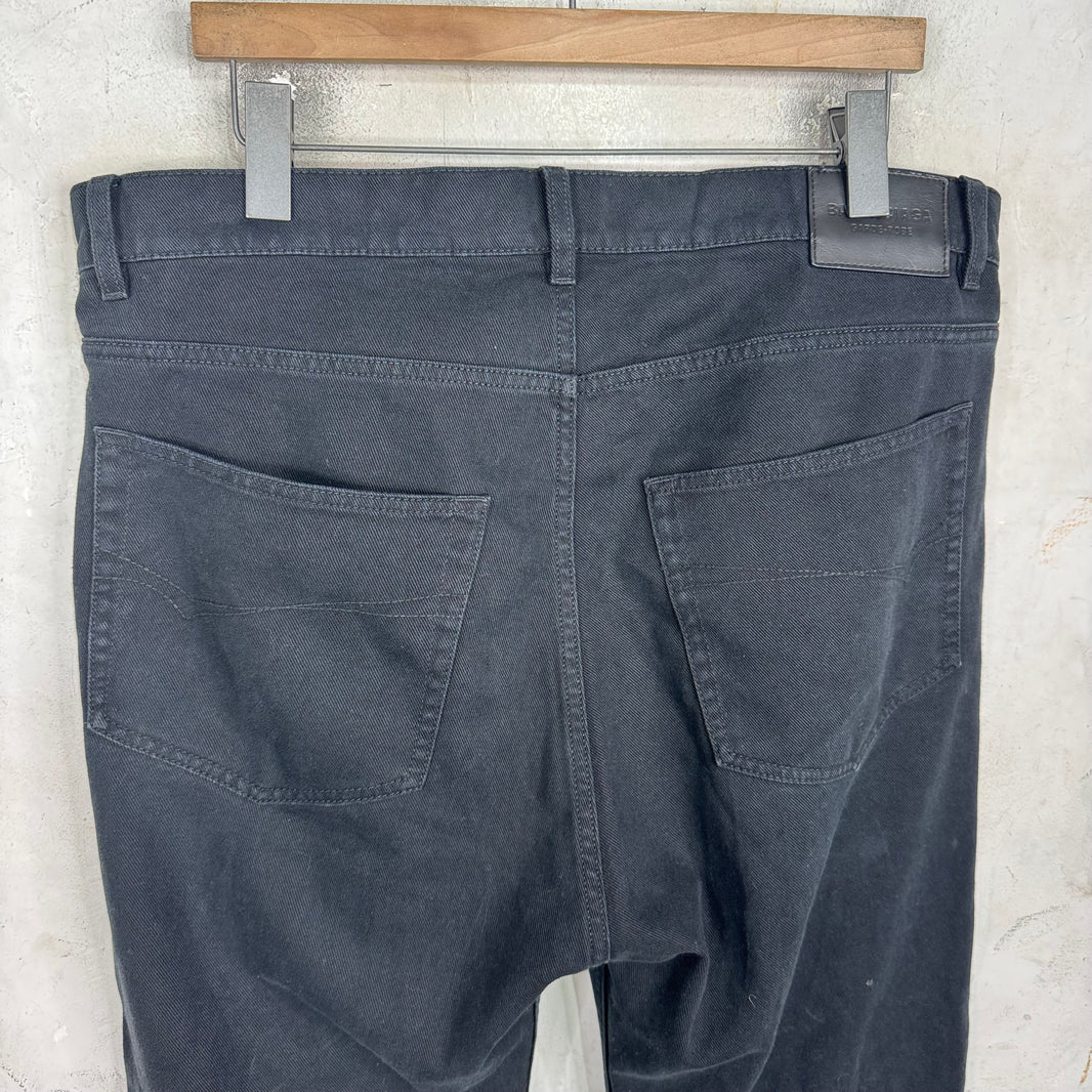 Balenciaga Garde-Robe Black Flare Jeans