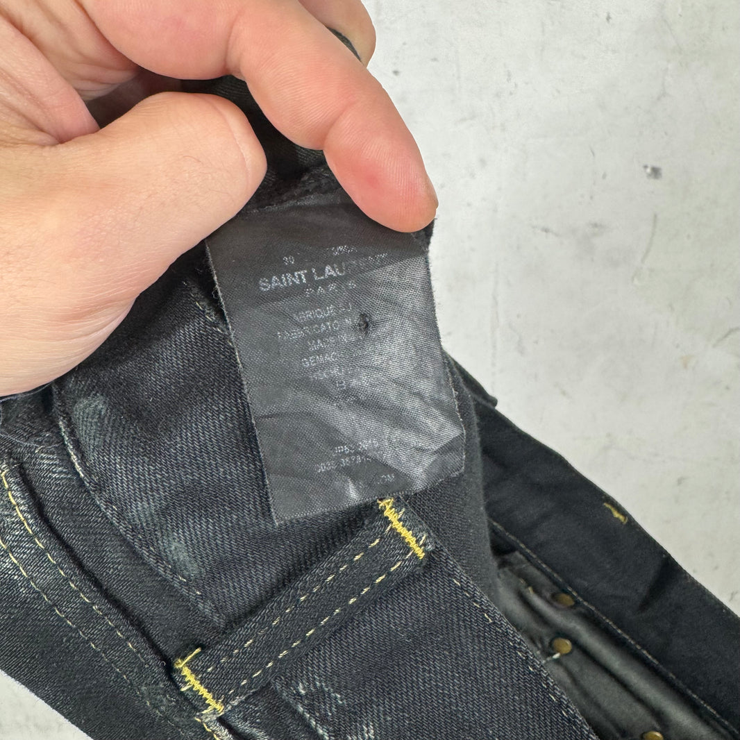 Saint Laurent 2015 Oil Crash Jeans