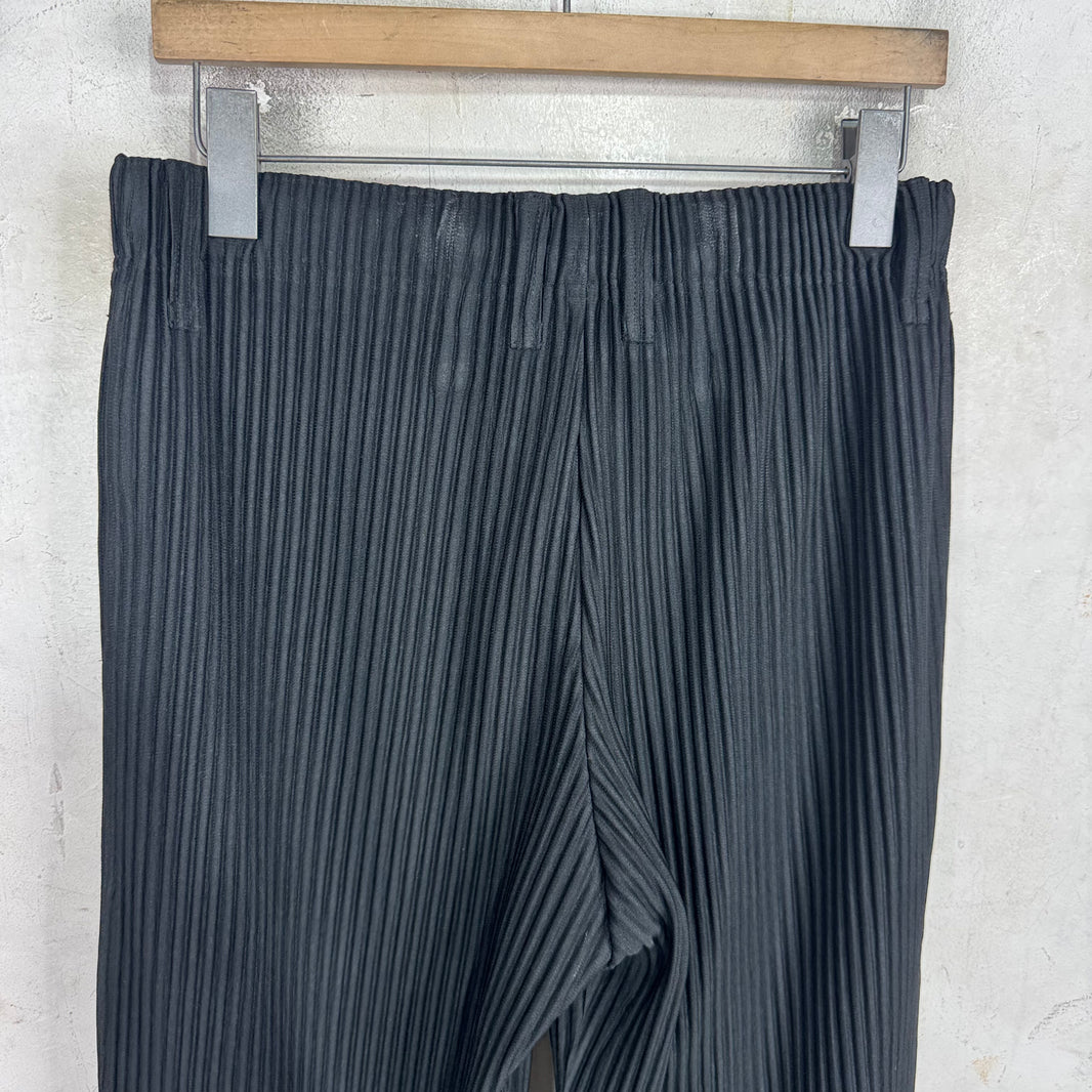 Issey Miyake Black Homme Plisse Trousers
