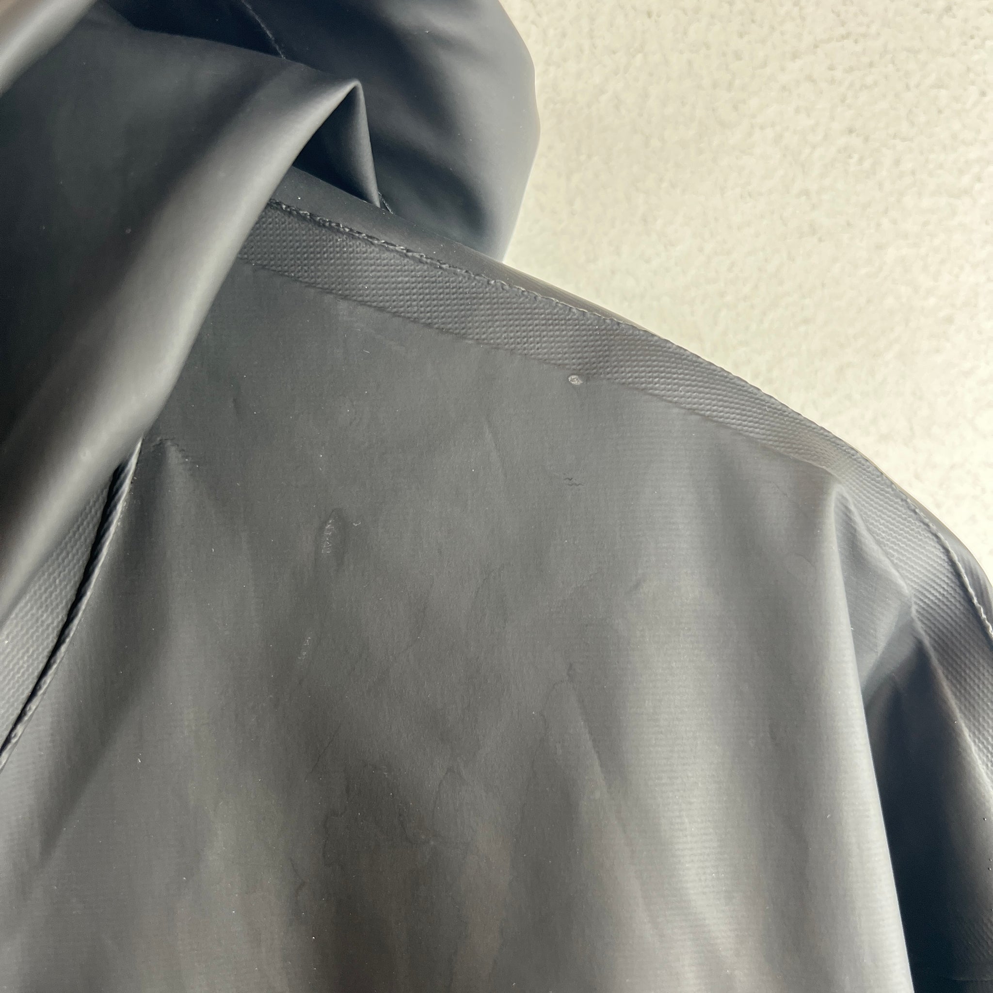 VETEMENTS Black PVC Trench Coat