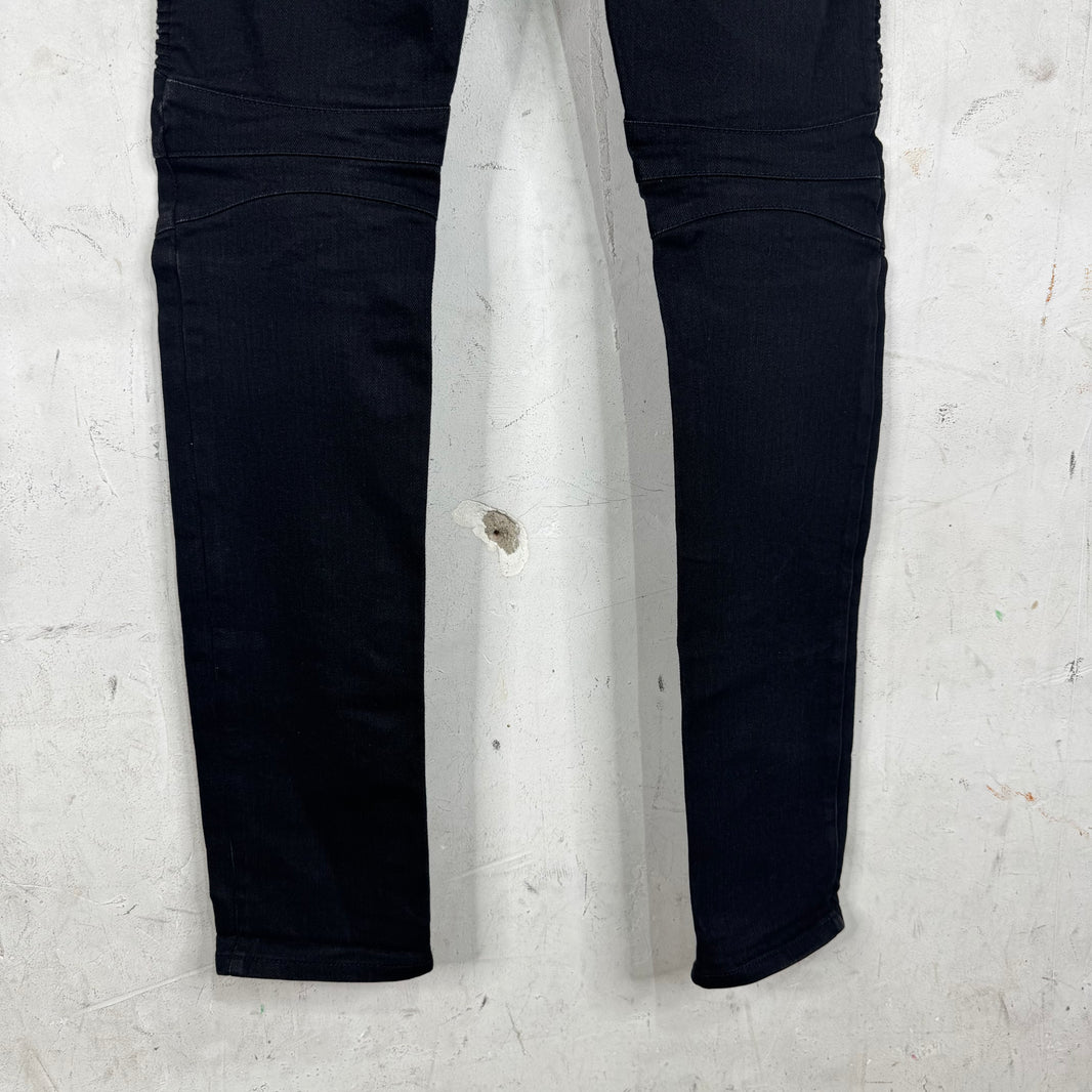 Balmain Black Biker Jeans
