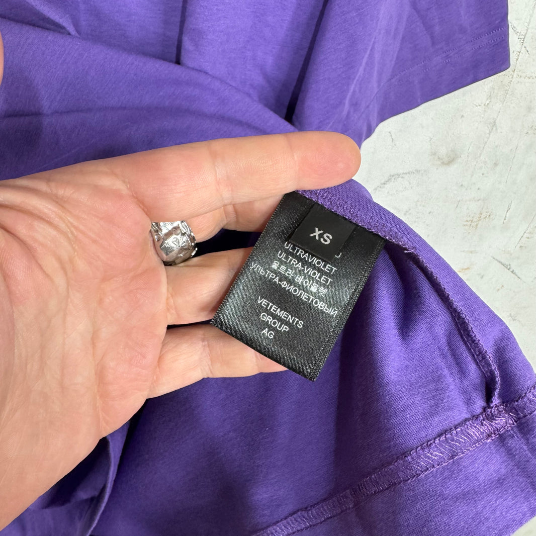 Vetements Purple Logo T-Shirt