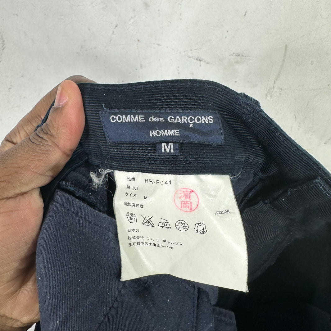 Comme Des Garçons Navy Fine Cord Trouser