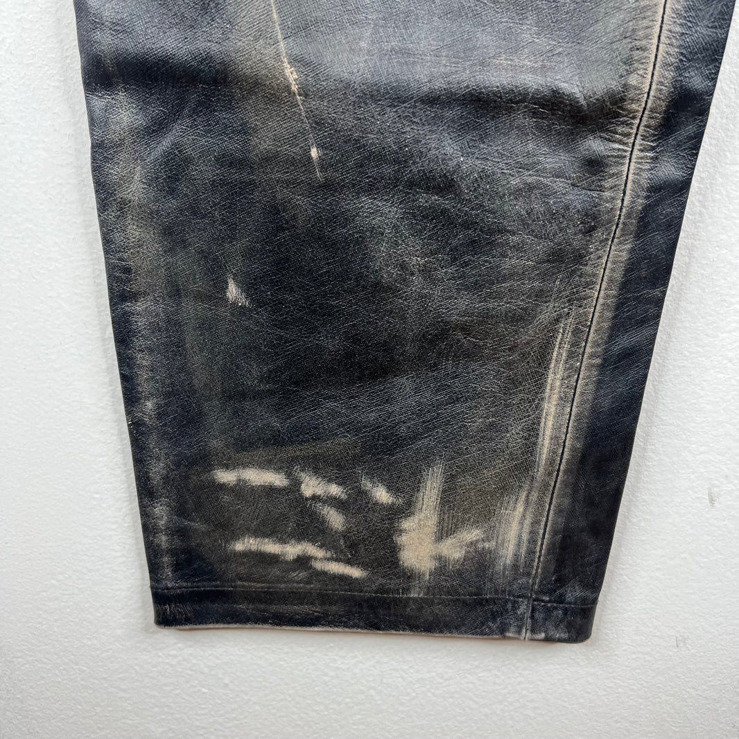 424 Leather Double Knee Trousers