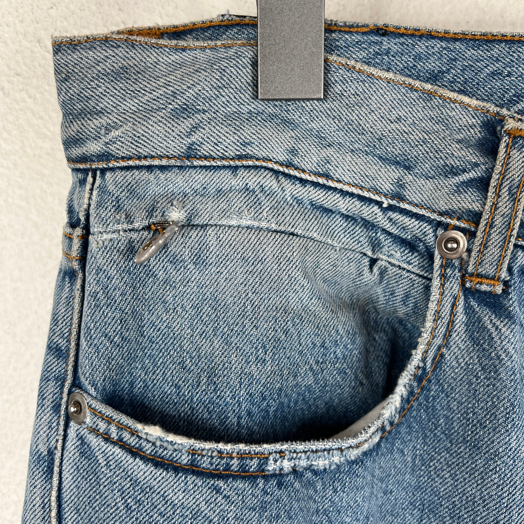 Alyx Barbed Wire Print Distressed Denim Jeans