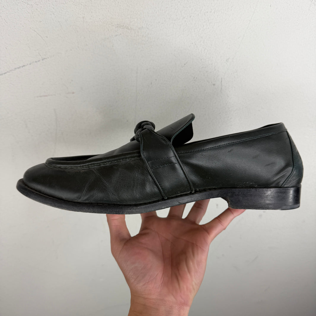 Bottega Veneta Green Astaire Loafers