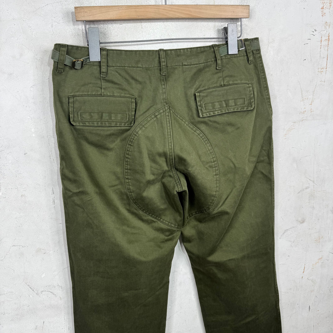 Miu Miu Olive Military Style Pants