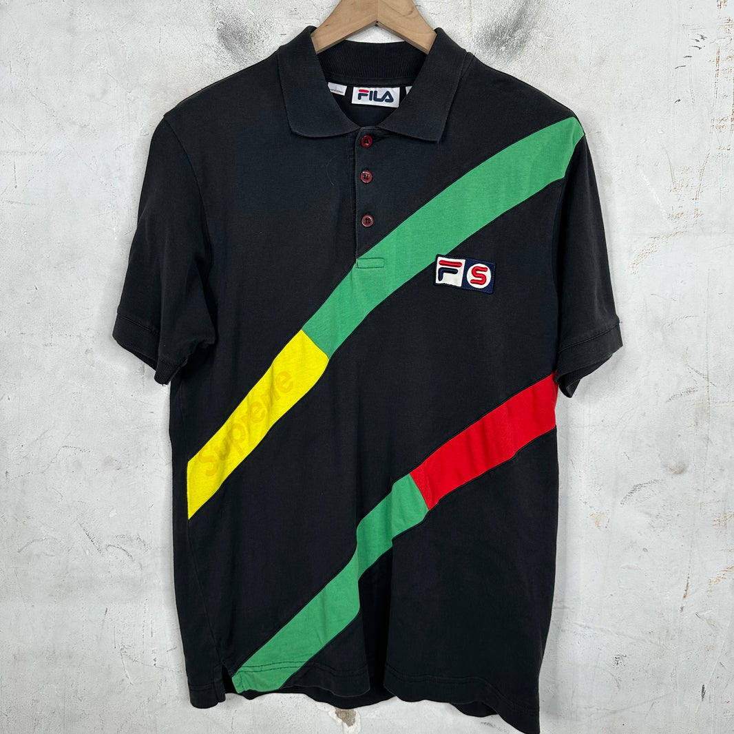 Supreme x Fila Paneled Polo Shirt