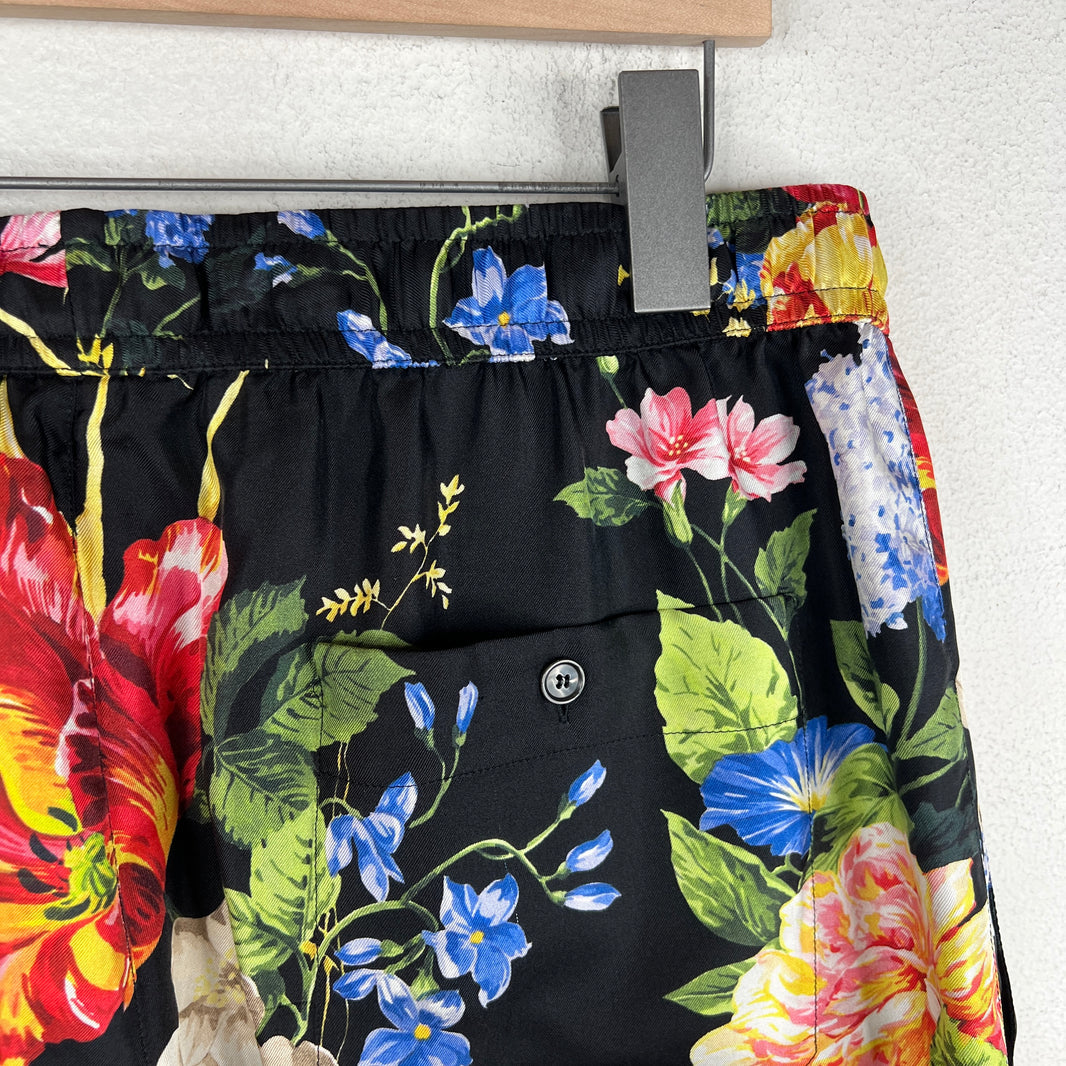 Dolce & Gabbana Floral Silk Shorts