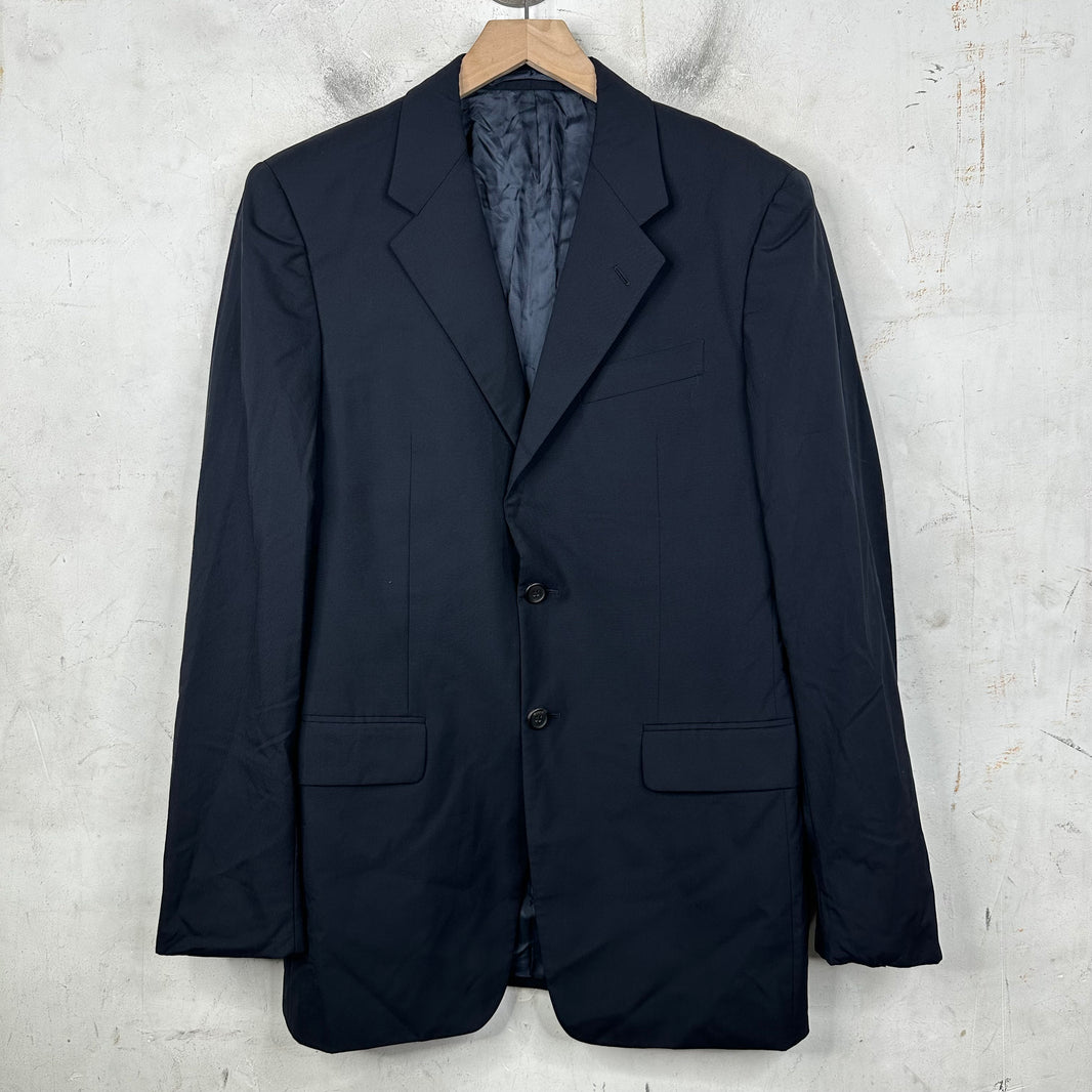 Prada Navy Square Vented Blazer