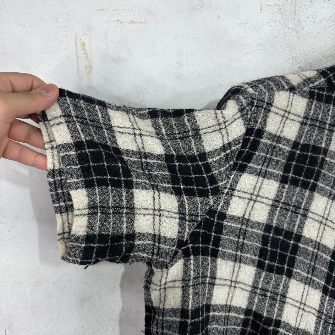 Chrome Hearts Plaid Wool Zipped S/S Shirt