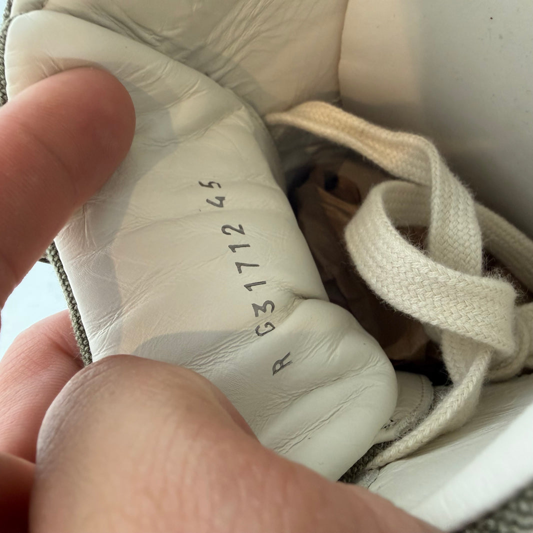 Chanel Olive Canvas Trainers